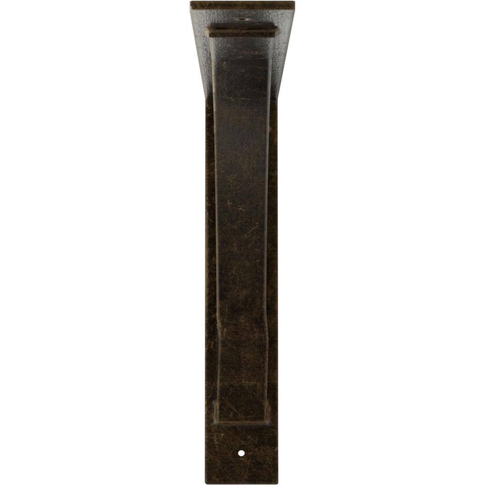 Antiqued Pale Gold Steel Bracket for Shelving and Countertops