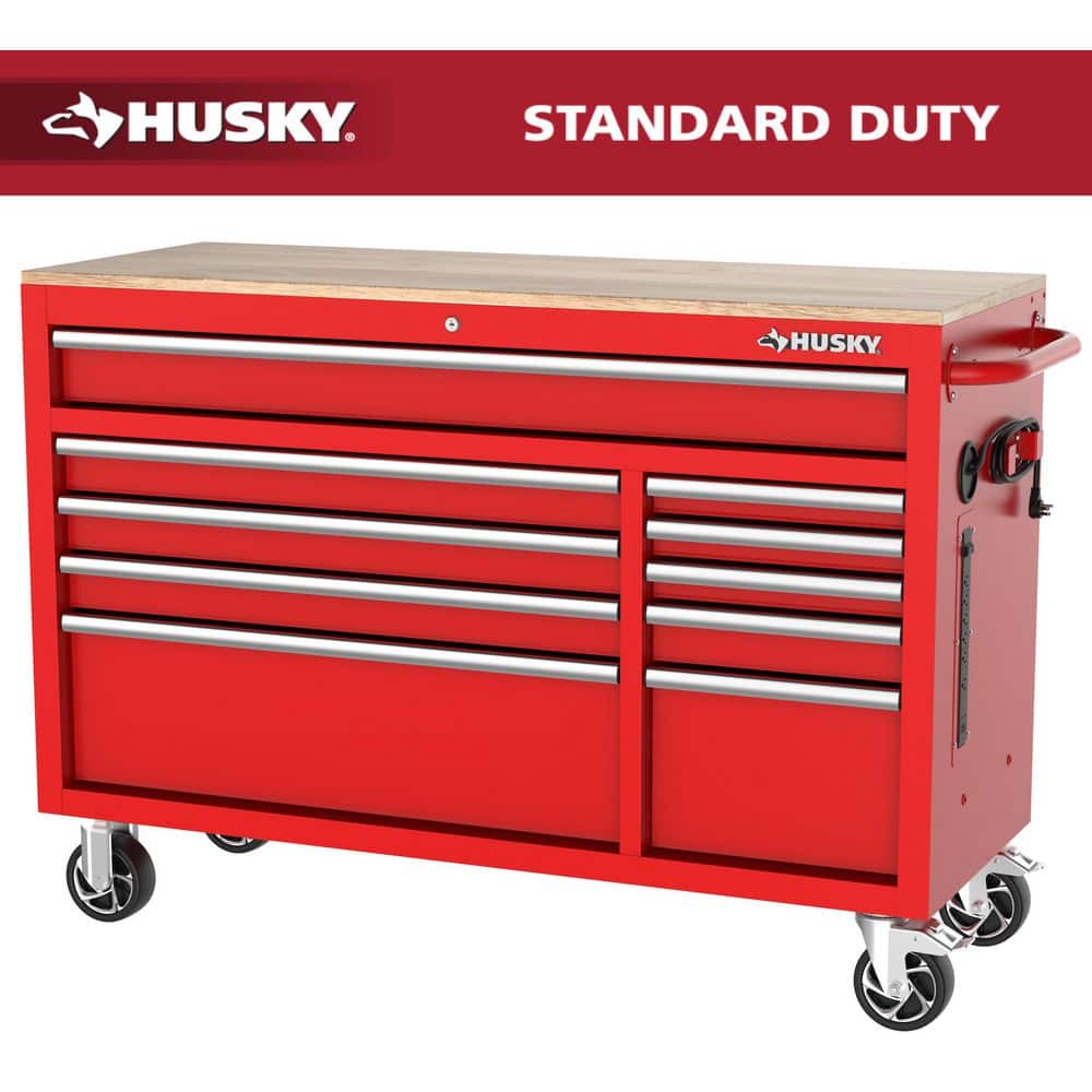 Husky Modular Tool Storage 52 in. W x 20 in. D Standard Duty Red