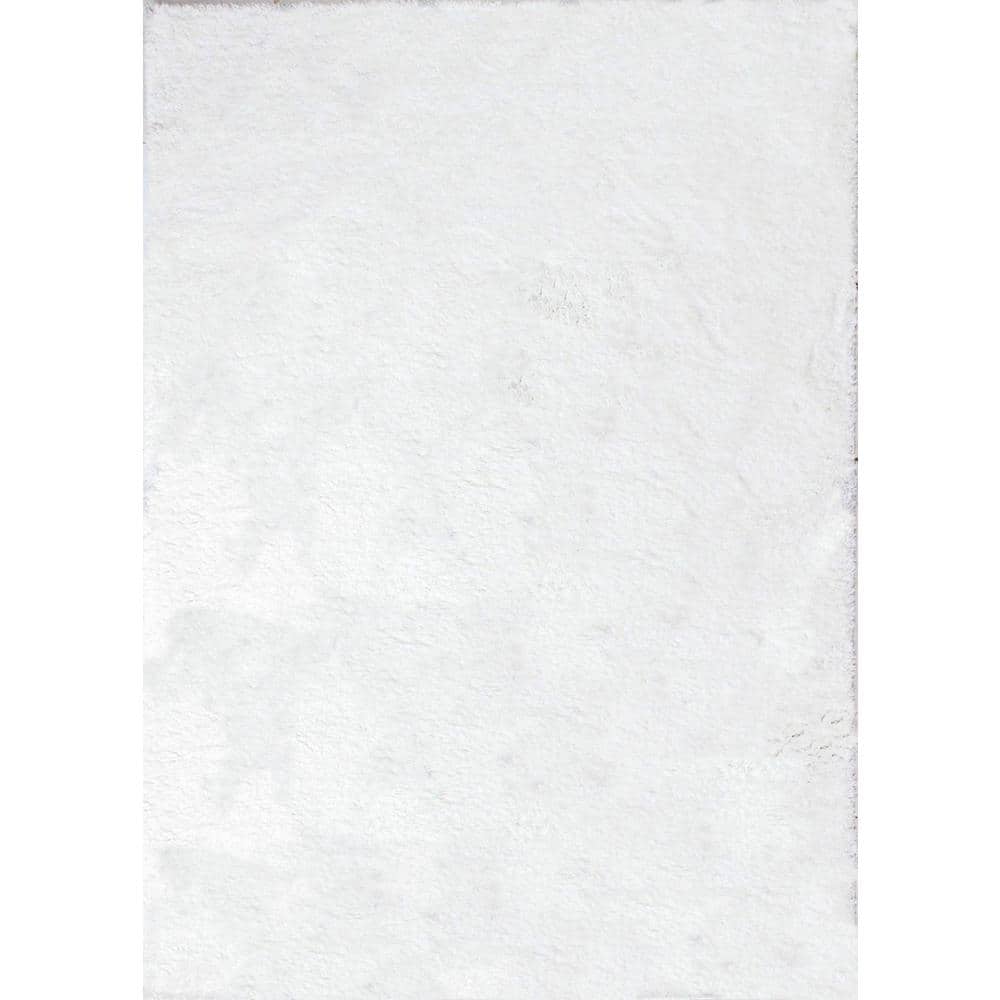 Andes White 9 ft. x 12 ft. (86 x 116) Geometric Contemporary Area Ru
