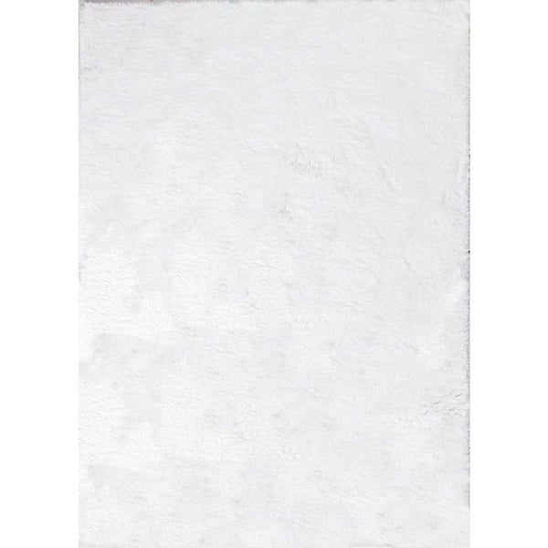 Andes White 9 ft. x 12 ft. (8'6" x 11'6") Geometric Contemporary Area Rug