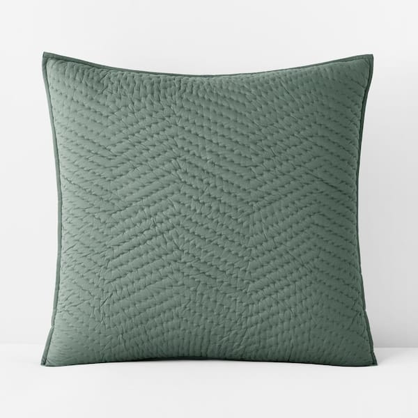 The Company Store Company Cotton Jade Cotton Voile Euro Sham