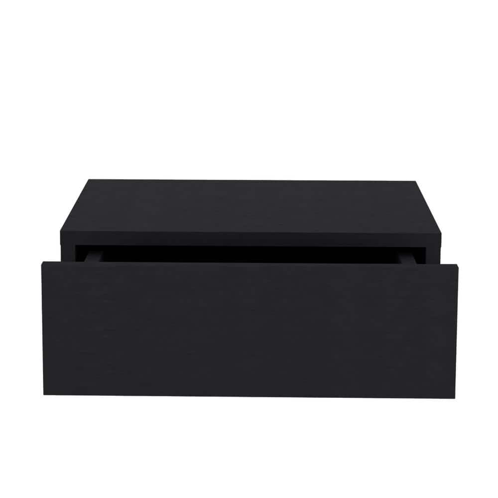Versatile Functionality Modern Black 15.7 in. Pine Decorative Rectangle Sta