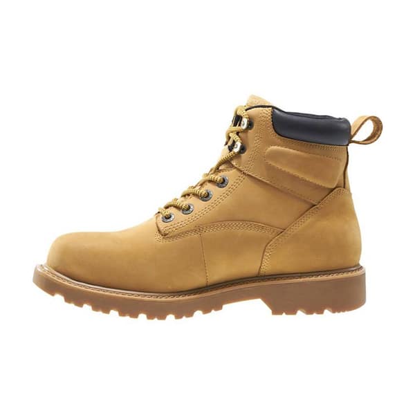 Men's Floorhand Waterproof 6'' Work Boots - Soft Toe - Wheat Size 10(W)