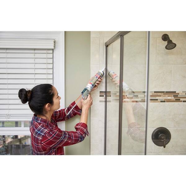 Ge Advanced Silicone 2 10 1 Oz Almond Kitchen And Bath Caulk 2709133 The Home Depot
