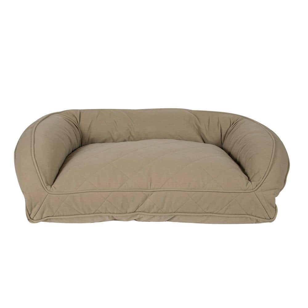 Large Sage Quilted Microfiber Orthopedic Dog Bed