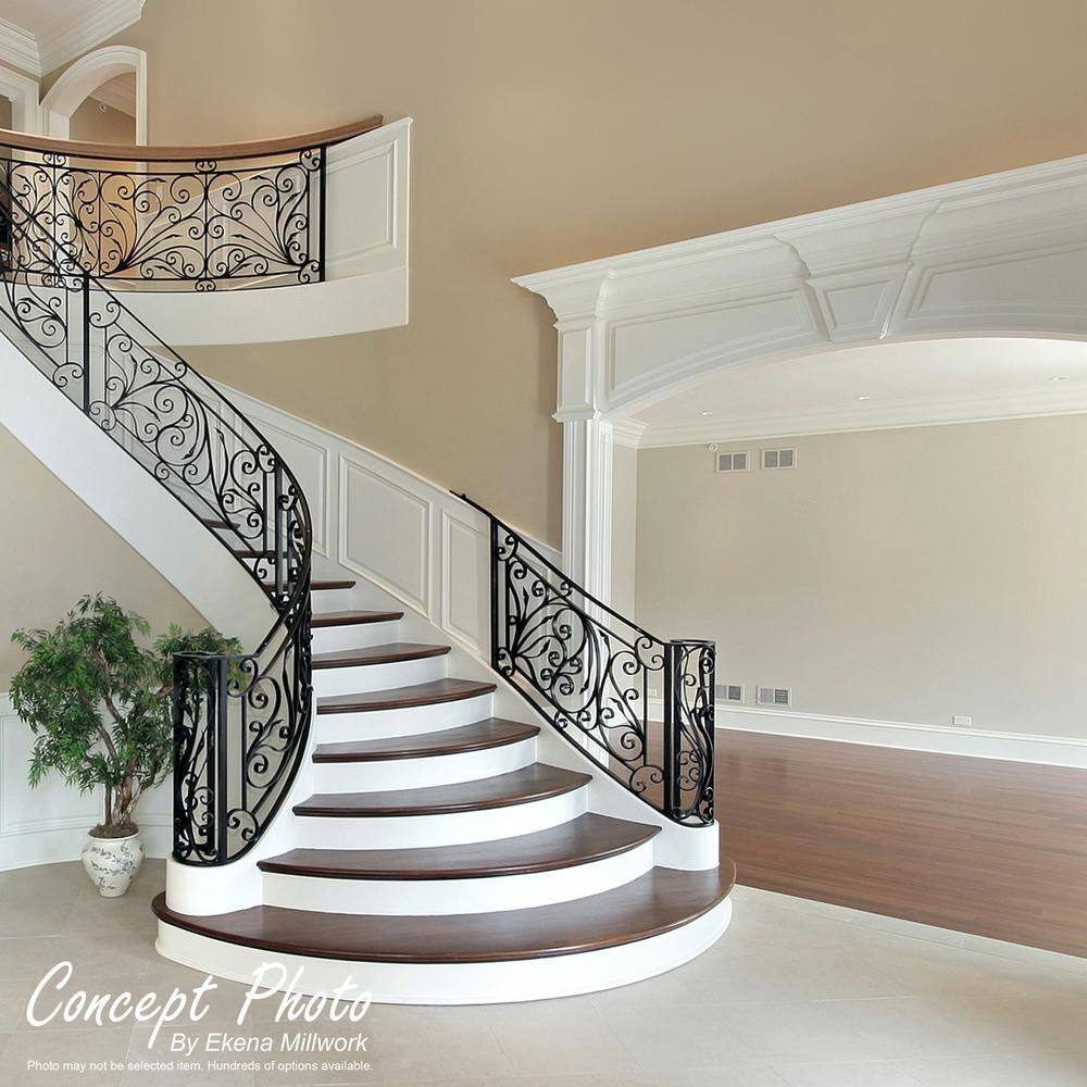 White 8.5" x 96" PVC Baseboard Moulding
