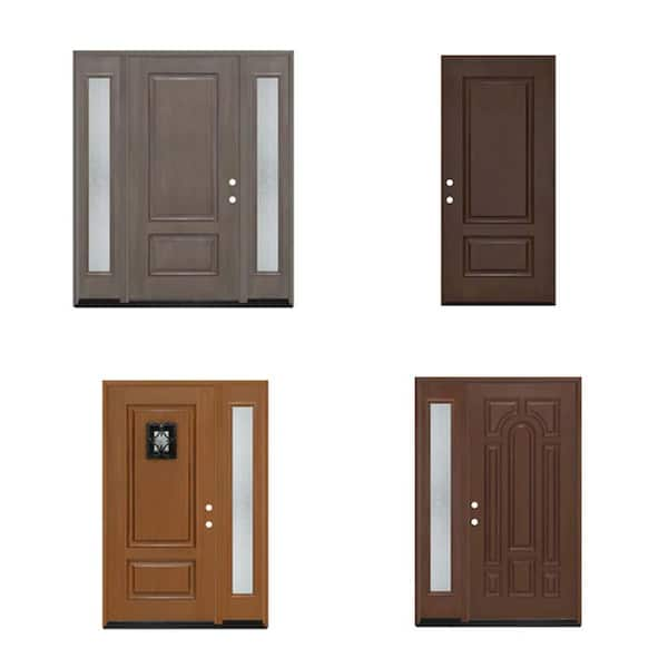 Regency Textured Panel Customizable Fiberglass Door Collection