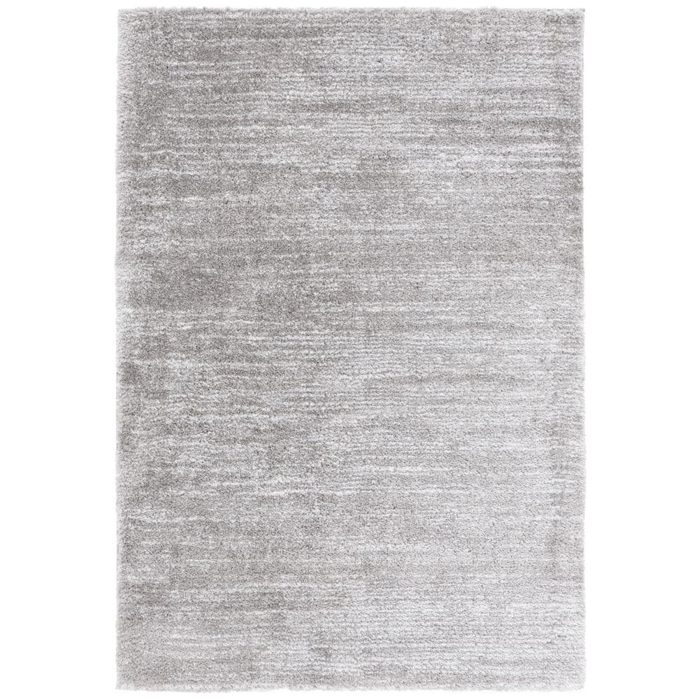 Jasmine Shag 5 ft. x 8 ft. Gray/Ivory Distressed Striped Area Rug price history on PriceWatchPro