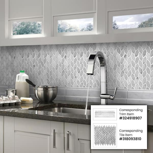 Apollo Tile 10-Pack Beige 4-in x 12-in Marble Baseboard Tile (3.33-sq. ft/ Carton)