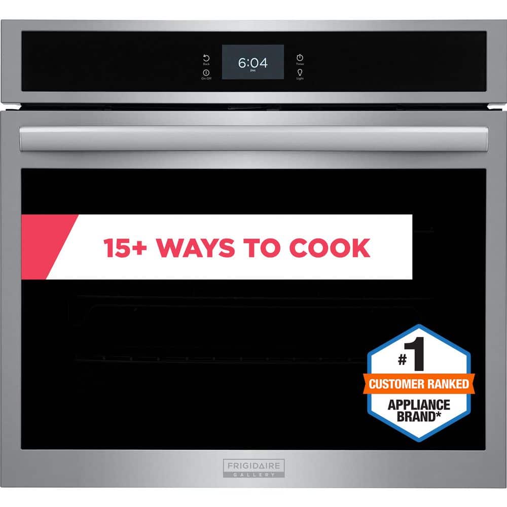 Gallery 30 in. Single Electric Built-In Wall Oven with Total Convection in Smudge-Proof Stainless Steel
