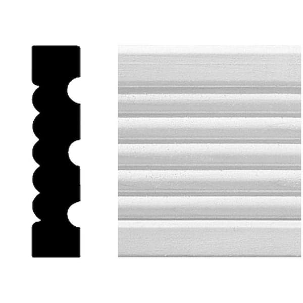 3/4 in. x 3-1/4 in. x 8 ft. MDF Flute Casing Molding