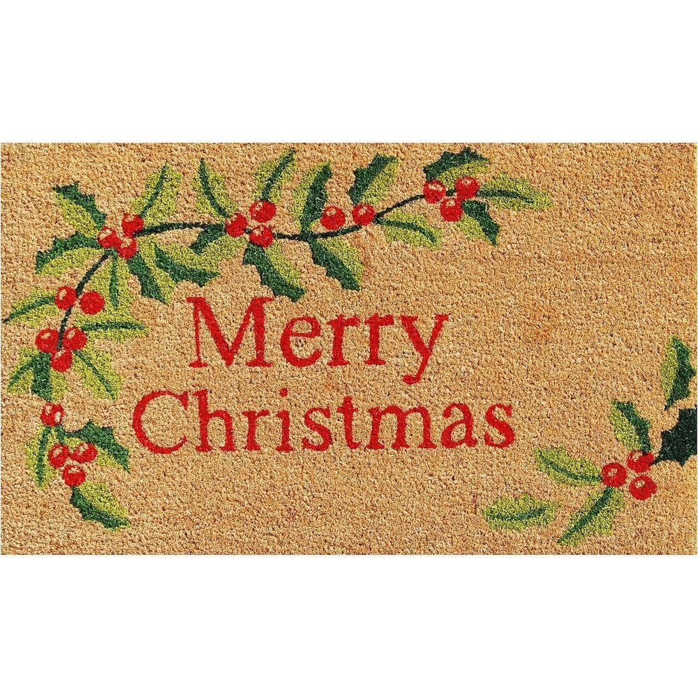 Multi-Colored 29 in. x 17 in. Coir Outdoor Door Mat price history on PriceWatchPro