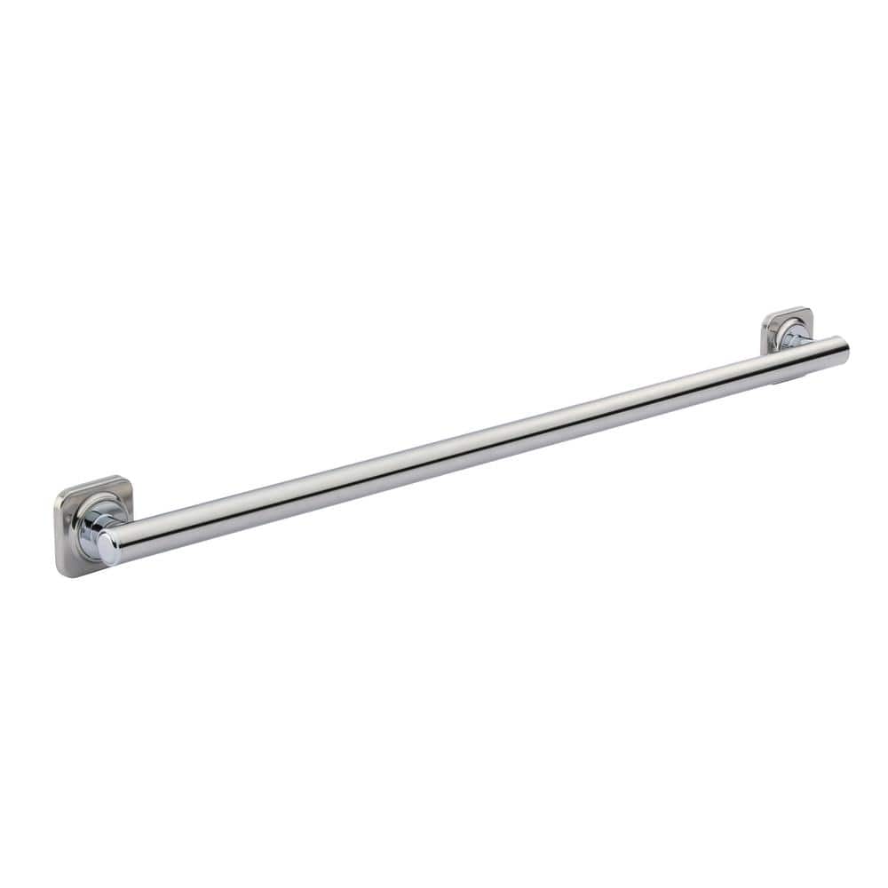 Farrington 36 in. x 1 1/4 in. Decorative Grab Bar in Polished Stainless Steel price history on PriceWatchPro