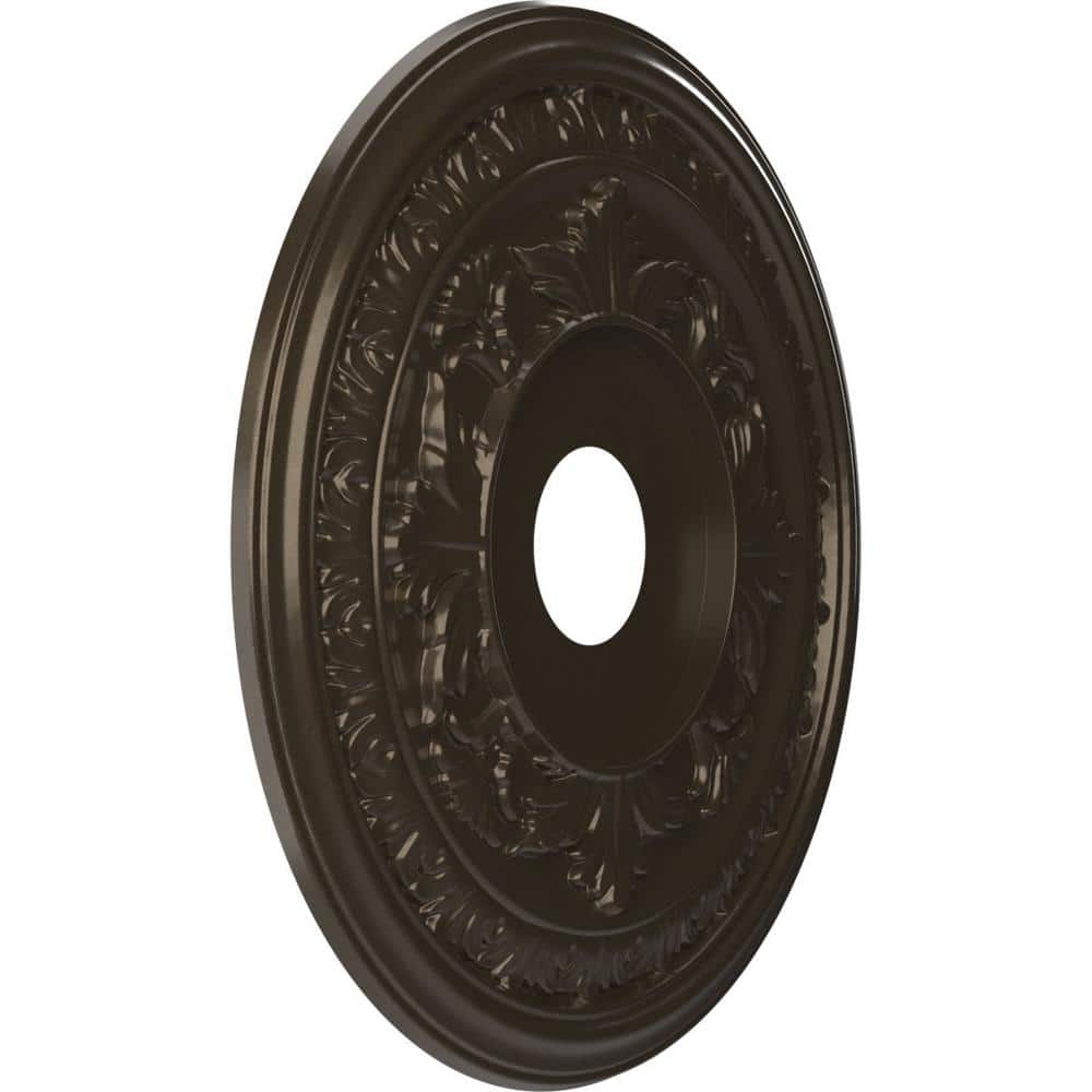 Baltimore 19" Metallic Dark Bronze Thermoformed PVC Ceiling Medallion