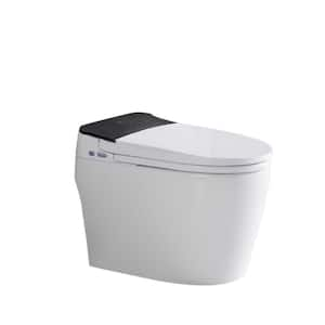 26.25 in. x 15 in. x 20 in. Electric Smart Bidet Seat for Elongated Toilets in White with Ceramic Heated Seat and LED