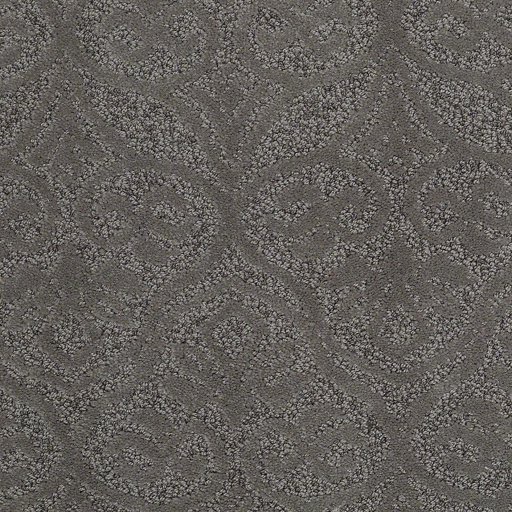 8 in. x 8 in. Pattern Carpet Sample - Perfectly Posh - Color Carbon Copy price history on PriceWatchPro