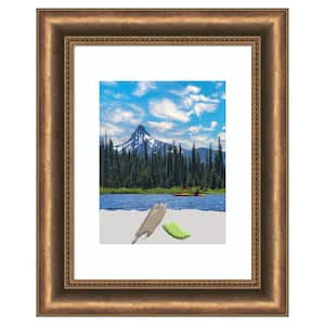 Manhattan Bronze Narrow Wood Picture Frame Opening Size 11 x 14 in. (Matted To 8 x 10 in.)