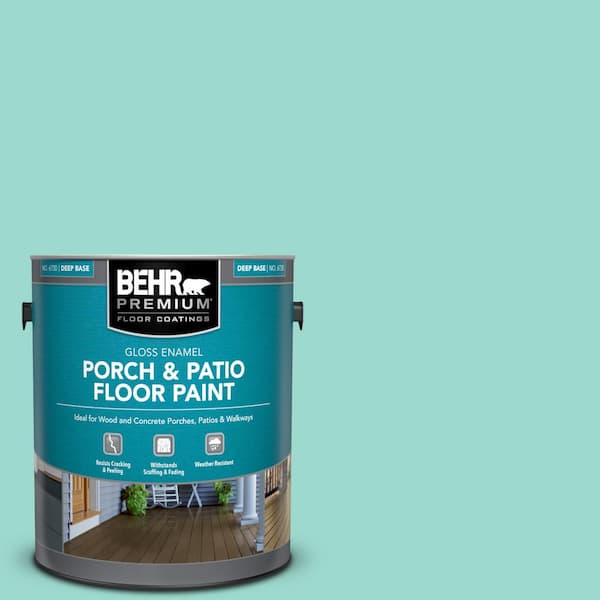 BEHR PREMIUM 1 gal. #P440-3 Fish Pond Gloss Enamel Interior/Exterior Porch and Patio Floor Paint