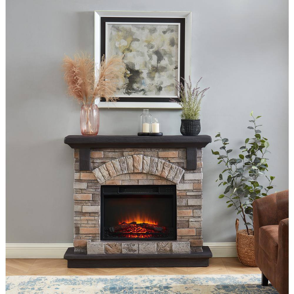 HF-FC-45x34-Beige TOHONFOO Fireplace Cover - 45 x 34 in Fireplace