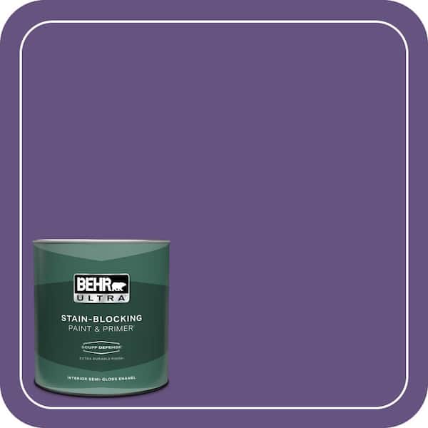BEHR ULTRA 1 qt. Home Decorators Collection #HDC-MD-25 Virtual Violet Extra Durable Semi-Gloss Enamel Interior Paint & Primer