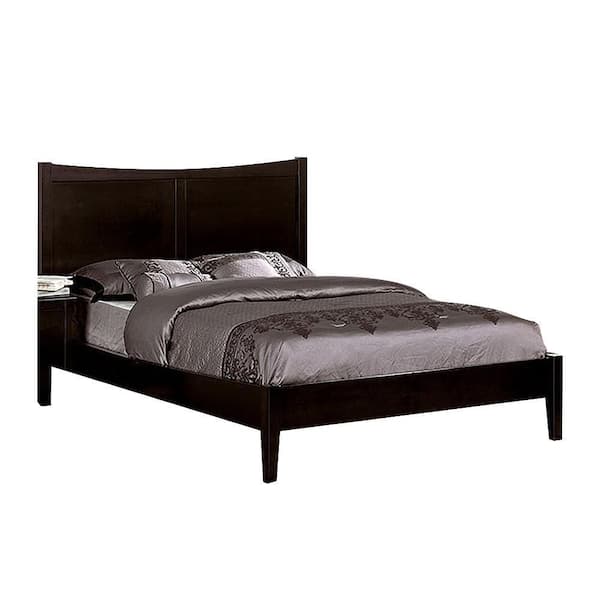 Unbranded Oscar 1-Piece Brown Wood Frame Full Platform Bed