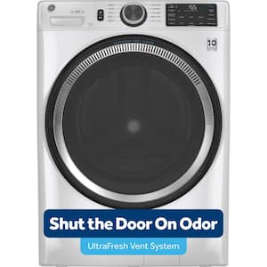 5.0 cu.ft. Smart Front Load Washer in White with Steam, UltraFresh Vent System, and Microban Technology