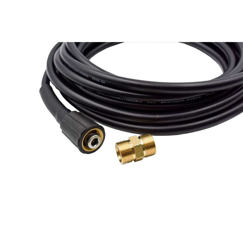 AR Blue Clean 25-Foot Black Polyurethane Pressure Washer Hose Kit