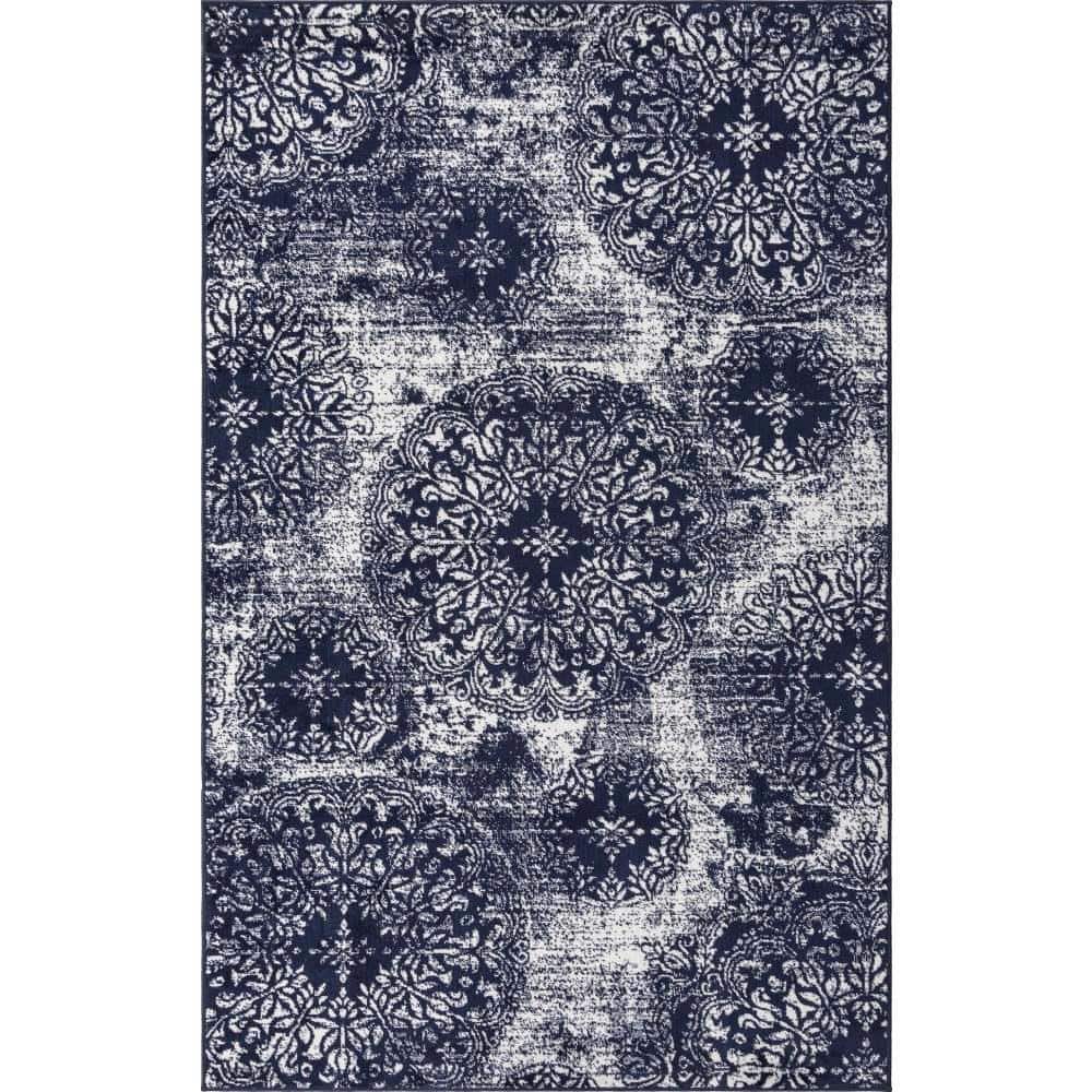 Sofia Grand Navy Blue 5' 0 x 8' 0 Area Rug price history on PriceWatchPro