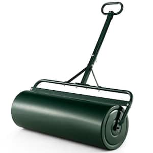 39 in. W Push/Tow Lawn Roller, Green