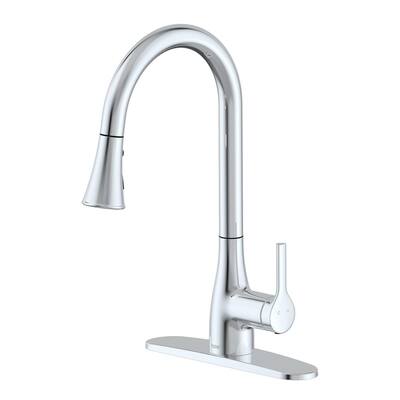 FLOW Motion Activated Single-Handle Pull-Down Sprayer Kitchen Faucet in ...