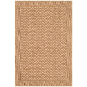 Palm Beach Maize Doormat 2 ft. x 3 ft. Solid Border Area Rug