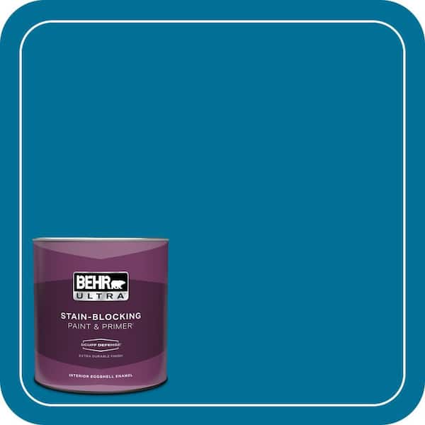 BEHR ULTRA 1 qt. #S-G-530 Glacier Lake Extra Durable Eggshell Enamel Interior Paint & Primer