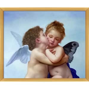 Cupid and Psyche as Children by William-Adolphe Bouguereau Piccino Luminoso Framed People Art Print 22.5 in. x 26.5 in.