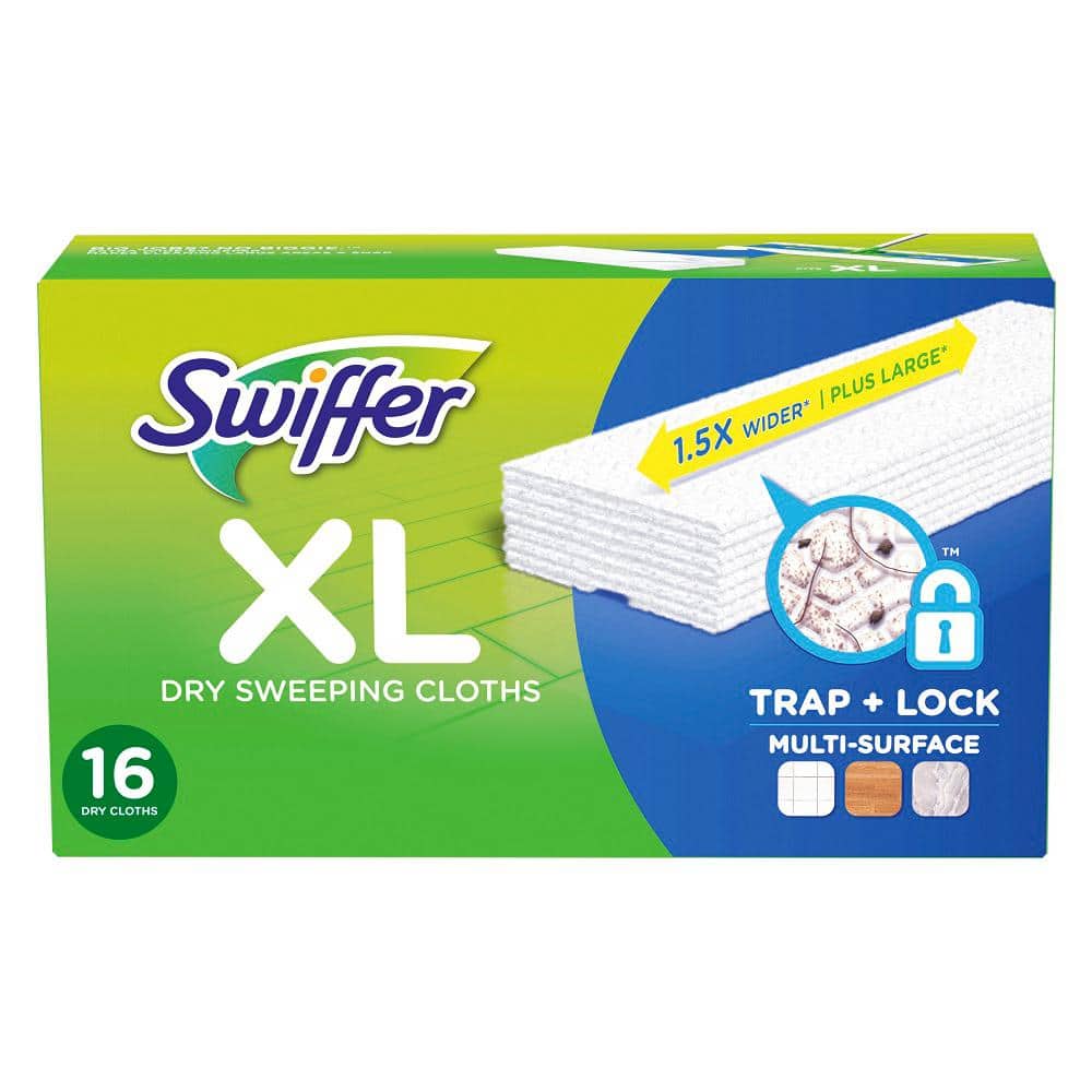 Swiffer Sweeper XL Unscented Dry Sweeping Cloth Refills (16-Count)  003700096826 - The Home Depot
