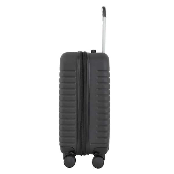 Kensie 20 in. Black Hardcase Expandable Carry-on Luggage KN-91220