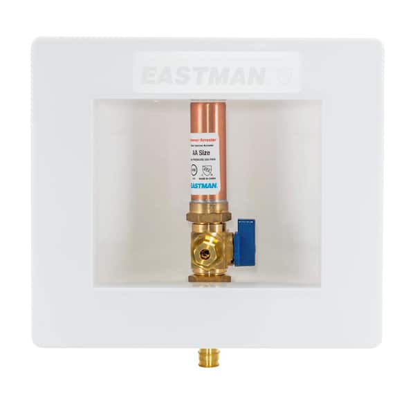 EASTMAN 1/2 in. Expansion PEX Plastic Ice Maker Outlet Box with Hammer Arrestor