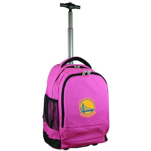 NBA Golden State Warriors 19 in. Pink Wheeled Premium Backpack