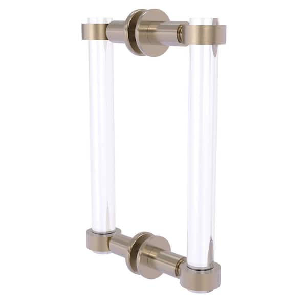 Clearview Collection 8 Inch Back to Back Shower Door Pull in Antique Pewter