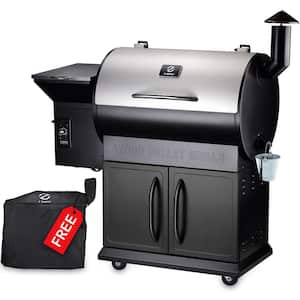 Z GRILLS 202 sq. in. Portable Pellet Grill & Electric Smoker Camping BBQ  Combo with Auto Temperature Control in Black ZPG 200A - The Home Depot