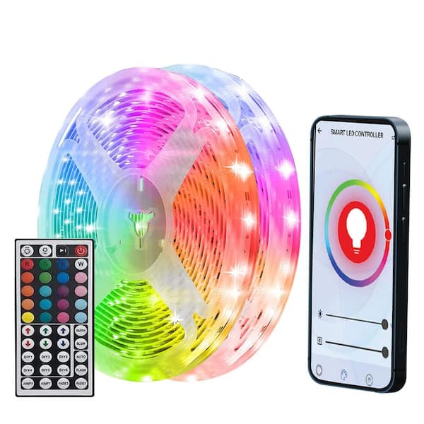 weg te verspillen Tochi boom Caius WBM SMART LED Strip Lights Works with App and Music - indoor only LP-06 -  The Home Depot
