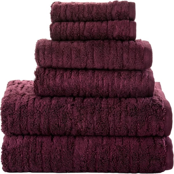 Bordeaux Cotton 6-Piece Towel Set