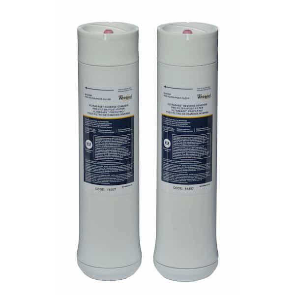 Whirlpool WHAROS5 Reverse Osmosis RO Water Filtration System With Pre/Post Replacement Filters & Replacement Membrane