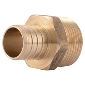 1 in. PEX Barb x 1 in. MNPT Brass Adapter Fitting (Bag of 10)