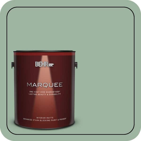 BEHR MARQUEE 1 gal. #S410-4 Copper Patina One-Coat Hide Matte Interior Paint & Primer