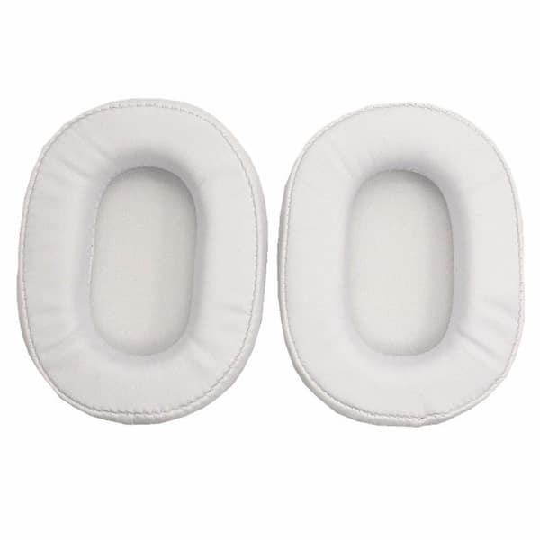 White Replacement Earpads Cushions for ATH-MSR7 M50X M20 M40X, 1-Pair