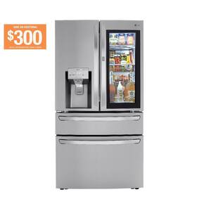 30 cu. ft. French Door Refrigerator, InstaView, Full-Convert Drawer, Craft Ice in PrintProof Stainless Steel