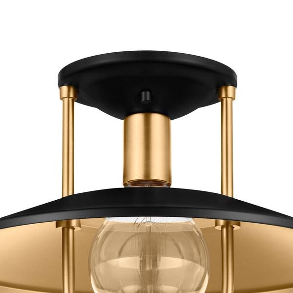 Home Decorators Collection Weston Cove 13 In 1 Light Matte Black And Gold Round Caged Semi Flush Mount Modern Ceiling Ehd111920 Mbg - Home Depot Flush Mount Kitchen Ceiling Lights Uk Home Decorators Collection Weston Cove 13 In 1 Light Matte Black And Gold Round Caged Semi Flush Mount Modern Ceiling Ehd111920 Mbg - Home Depot Flush Mount Kitchen Ceiling Lights Uk