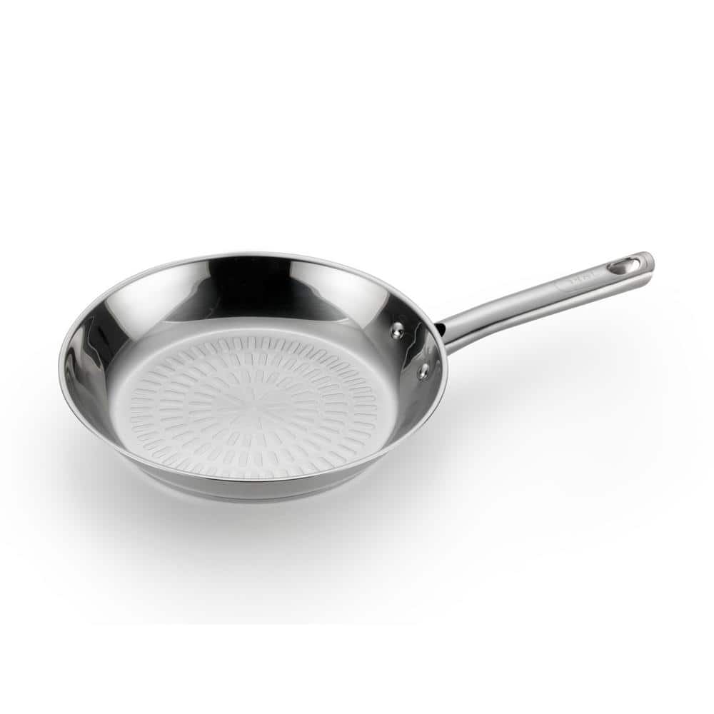 T-fal 10.25 in. Titanium Nonstick Frying Pan in Gray E7650564 - The Home  Depot