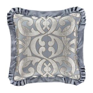 Bacoli Polyester 20" Square Embellished Decorative Throw Pillow 20X20"