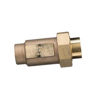 1/2 in. FNPT Inlet and Outlet Lead-Free Dual Check Valve